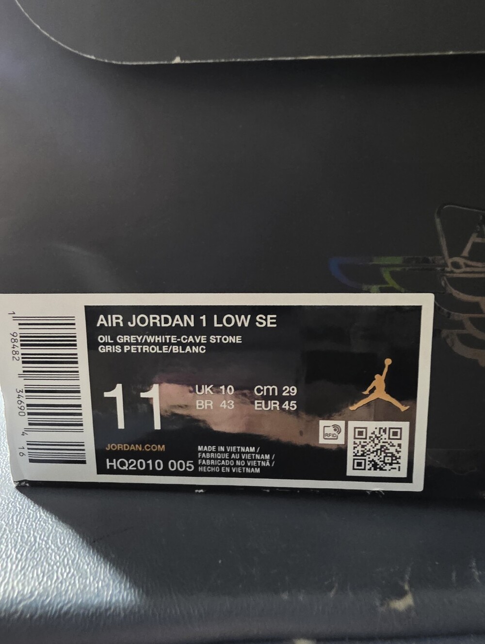 Jordan 1 Low-"Tokyo Biohack" Pink, Yellow, Black, Purple, Gray Size 11m. - Picture 7 of 7